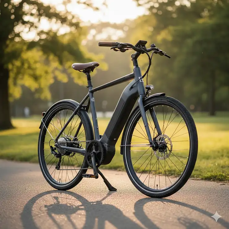 A bright, high-resolution photo of the best electric bike under $2000, showcasing its sleek design, sturdy frame, and integrated battery.