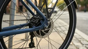Mechanical disc brakes on a $700 electric bike ensuring safety and stopping power.